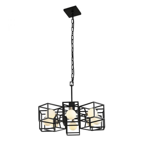 Varaluz Plaza 8 Light Pendant Carbo Havana Gold in Carbon/Havana Gold Finish Model: 325C08CBHG
