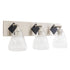Varaluz Prestige 3 Light Bath Brushed Nicke Matte Black in Brushed Nickel/Matte Black Finish Model: 349B03BNMB