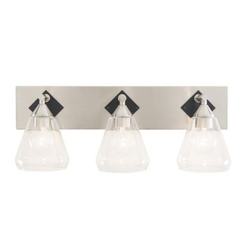 Varaluz Prestige 3 Light Bath Brushed Nicke Matte Model: 349B03BNMB