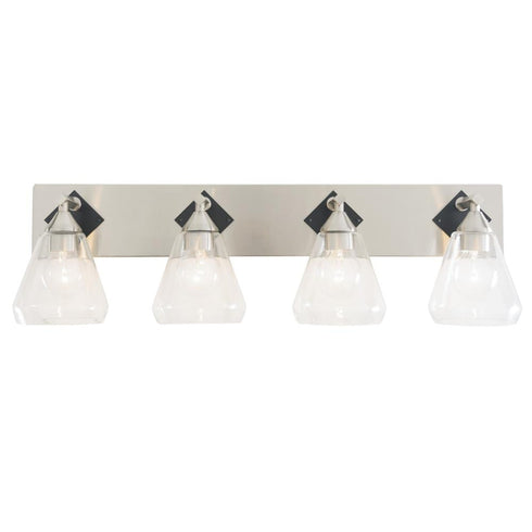 Varaluz Prestige 4 Light Bath Brushed Nicke Matte Model: 349B04BNMB