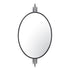 Varaluz Propaganda 22x41 Oval Wall Mirror in Black Model: 460MI22BL