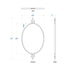 Varaluz Propaganda 22x41 Oval Wall Mirror in Black Model: 460MI22BL