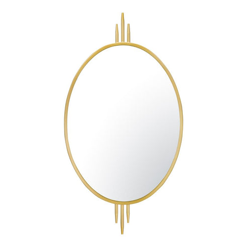 Varaluz Propaganda 22x41 Oval Wall Mirror in Gold Model: 460MI22GO
