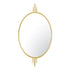 Varaluz Propaganda 22x41 Oval Wall Mirror in Gold Model: 460MI22GO