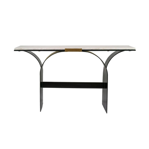 Varaluz Rivington Console Table Heirloom Gol Nouveau Black in Heirloom Gold/Nouveau Black Finish Model: 526TO54A