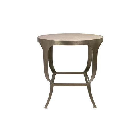 Varaluz Saint Regis Center Table in Moon Haze Silver Leaf Model: 524TN30A