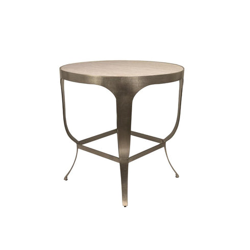 Varaluz Saint Regis Center Table in Moon Haze Silver Leaf Model: 524TN30A