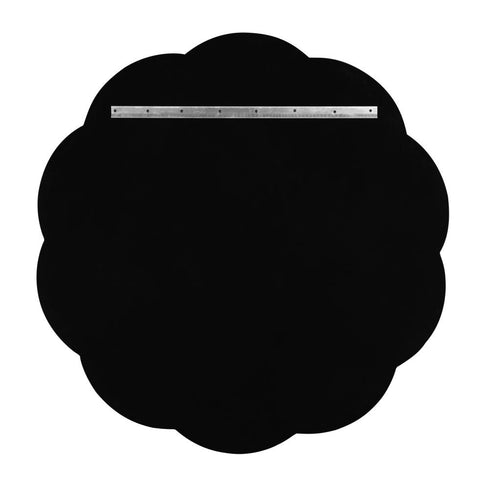 Varaluz Scallop 54 in Wall Mirror Gray Shagree Weathered Brass in Gray Shagreen/Weathered Brass Finish Model: 453MI54A