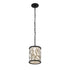 Varaluz Scribble 1 Light Mini Pendant Matte Blac Model: 381M01MBAR
