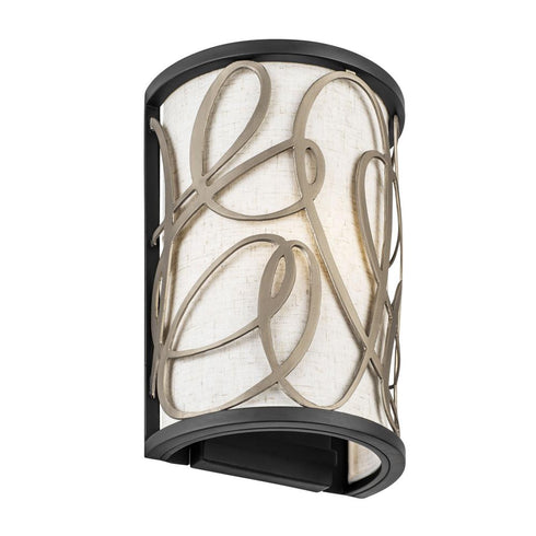 Varaluz Scribble 1 Light Sconce Matte Blac Artifact Model: 381W01MBAR
