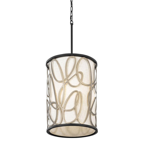 Varaluz Scribble 6 Light Foyer Matte Blac Artifact Model: 381F06MBAR