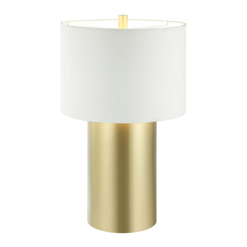 Varaluz Secret Agent 1 Light Table Lamp Painted Gol Model: 368T01GOW