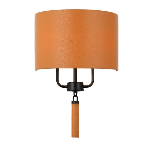 Varaluz Secret Agent 2 Light Sconce Blac Camel Model: 368W02BLC