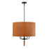 Varaluz Secret Agent 4 Light Pendant Blac Camel Model: 368P04BLC
