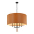 Varaluz Secret Agent 5 Light Pendant Blac Camel Model: 368P05BLC