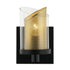Varaluz So Inclined 1 Light Bath Blac Gold Model: 246B01BLGO