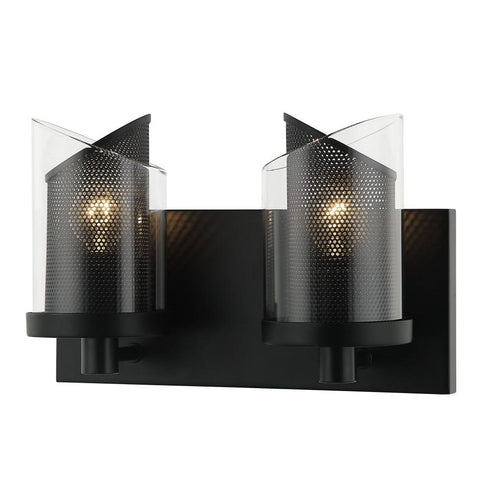 Varaluz So Inclined 2 Light Bath Black Model: 246B02BL