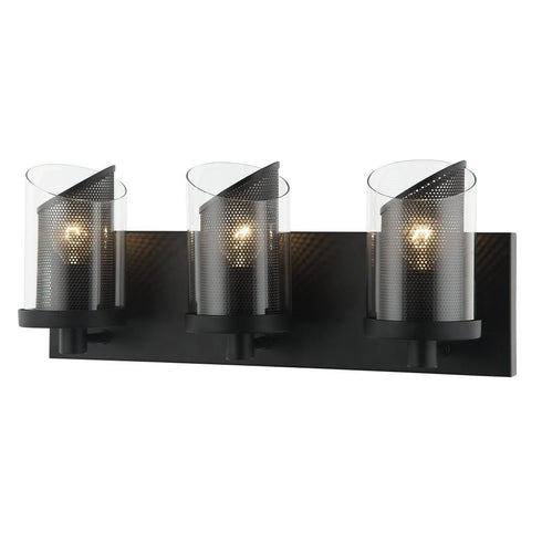 Varaluz So Inclined 3 Light Bath Black Model: 246B03BL