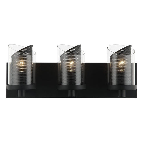 Varaluz So Inclined 3 Light Bath Black Model: 246B03BL
