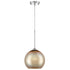 Varaluz Spacey 9.5 In Glass Mini Pendant in Polished Chrome Finish Model: 610250