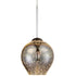 Varaluz Spacey 9 In Glass Mini Pendant in Polished Chrome Finish Model: 610210
