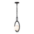 Varaluz Stopwatch 1 Light Pendant Matte Blac Model: 388P01MBFG