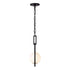 Varaluz Stopwatch 1 Light Pendant Matte Blac Model: 388P01MBFG