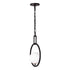 Varaluz Stopwatch 1 Light Pendant Matte Blac Model: 388P01MBFG