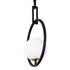 Varaluz Stopwatch 1 Light Pendant Matte Blac Model: 388P01MBFG