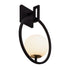 Varaluz Stopwatch 1 Light Small Sconce Matte Blac Model: 388W01SMBFG