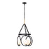 Varaluz Stopwatch 3 Light Pendant Matte Blac Model: 388P03MBFG