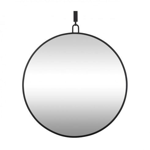 Varaluz Stopwatch 40 In Round Mirror Black Model: 407A03BL