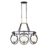 Varaluz Stopwatch 6 Light Linear Pendant Matte Model: 388N06MBFG