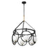 Varaluz Stopwatch 6 Light Pendant Matte Blac Model: 388P06MBFG