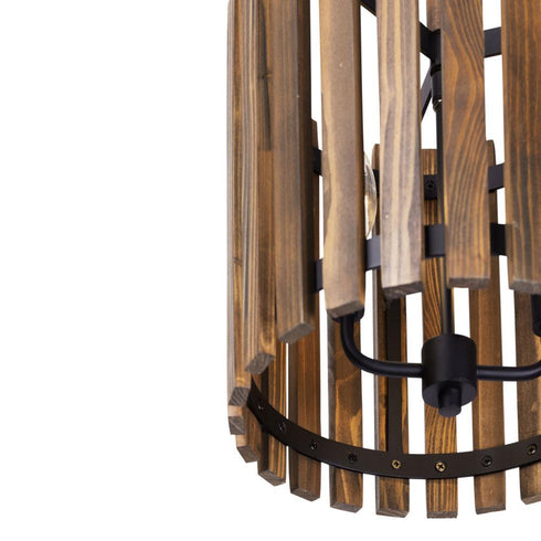 Varaluz Suratto 2 Light Pendant Matte Blac Medium Model: 387P02MBW