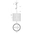 Varaluz Suratto 2 Light Pendant Matte Blac Medium Model: 387P02MBW