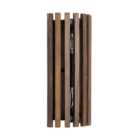 Varaluz Suratto 2 Light Sconce Matte Blac Medium Model: 387W02MBW