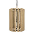 Varaluz Suratto 6 Light Foyer Matte Blac Honey Model: 387F06MBH