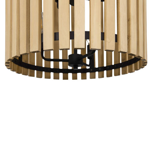Varaluz Suratto 6 Light Foyer Matte Blac Honey Model: 387F06MBH