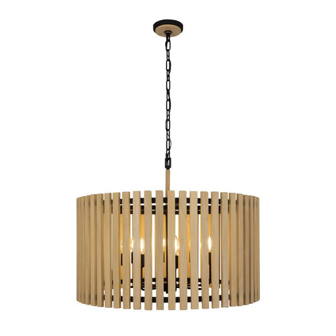 Varaluz Suratto 8 Light Pendant Matte Blac Honey Model: 387P08MBH
