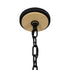 Varaluz Suratto 8 Light Pendant Matte Blac Honey Model: 387P08MBH