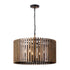 Varaluz Suratto 8 Light Pendant Matte Blac Medium Model: 387P08MBW