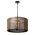 Varaluz Suratto 8 Light Pendant Matte Blac Medium Model: 387P08MBW