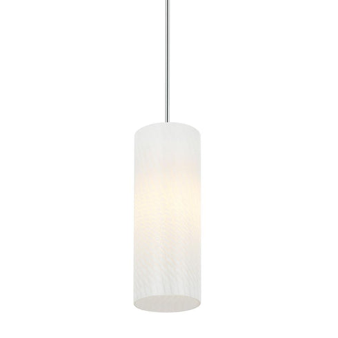 Varaluz Swirled 1 Light Mini Pendant Chrome Model: AC1691