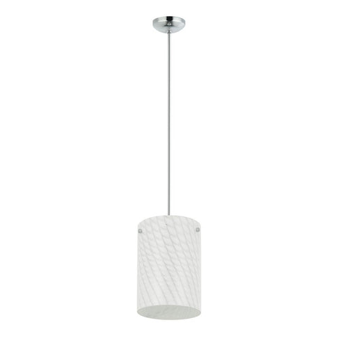 Varaluz Swirled 1 Light Pendant Chrome Model: AC1692