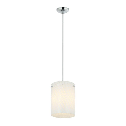 Varaluz Swirled 1 Light Pendant Chrome Model: AC1692