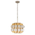 Varaluz Swoon 1 Light Pendant Antique Gol Gold Dust Model: 382P01AGGD