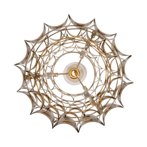Varaluz Swoon 1 Light Pendant Antique Gol Gold Dust Model: 382P01AGGD