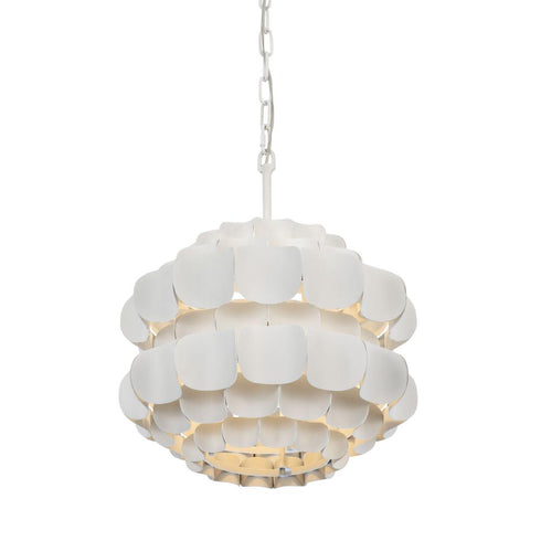 Varaluz Swoon 1 Light Pendant Matte White Model: 382P01MW