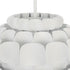 Varaluz Swoon 1 Light Pendant Matte White Model: 382P01MW